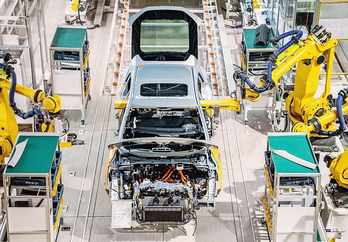 ホンダは今期、約362万台の販売を見込む(広汽本田汽車の新エネルギー車工場)